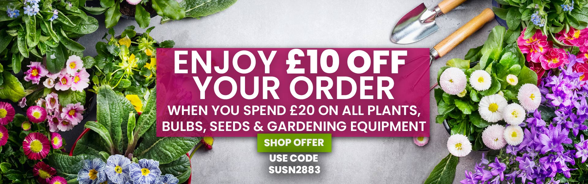 £10 off £20