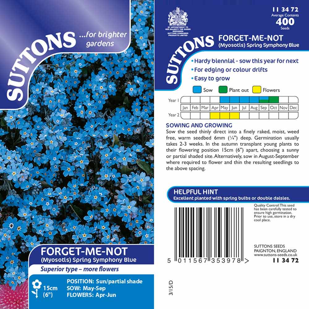 Forget-Me-Not Seeds - Spring Symphony Blue