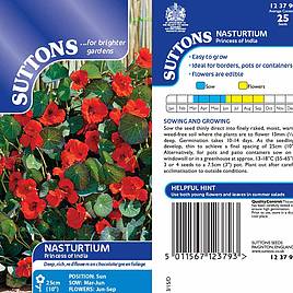 Nasturtium Princess of India - Seeds