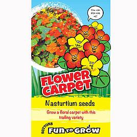 Nasturtium Flower Carpet (Dayglow Mix) - Seeds