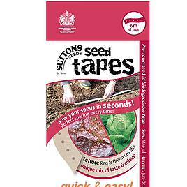Lettuce Red & Green Cos Mix - Seed Tape