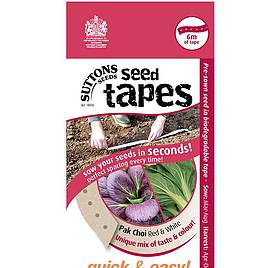 Pak Choi Red & White - Seed Tape