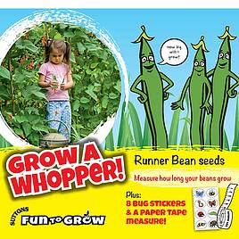 Bean (Runner) Seeds - Grow A Whopper! (Scarlet Emperor)