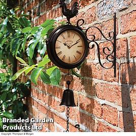 Wall Mounted Metal Rooster Clock