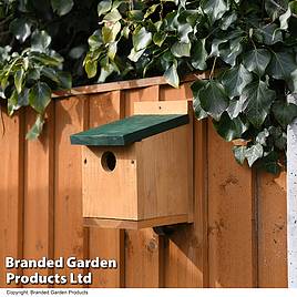 Happy Beaks - Classic Nest Box with Green Roof
