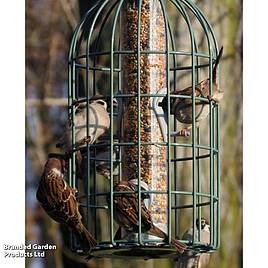 The Nuttery Squirrel-Proof Original Seed Feeder Ocean Green