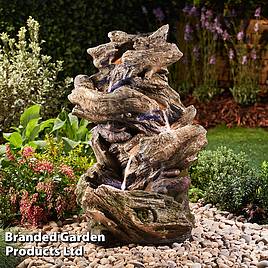Serenity - Four-Tier Wood-Effect Water Feature