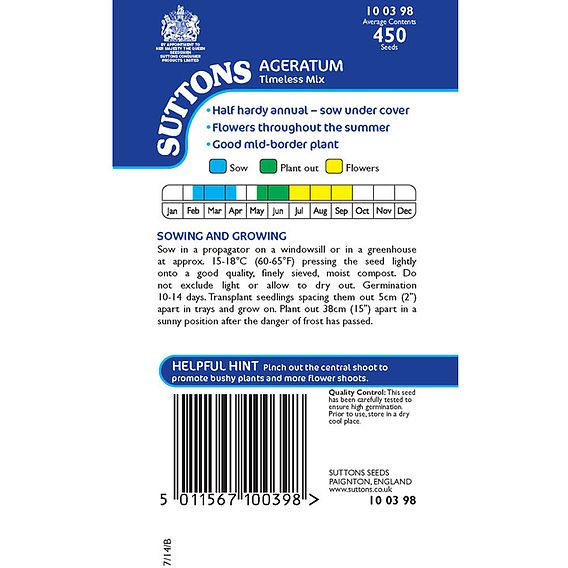 Ageratum 'Timeless Mix' - Seeds