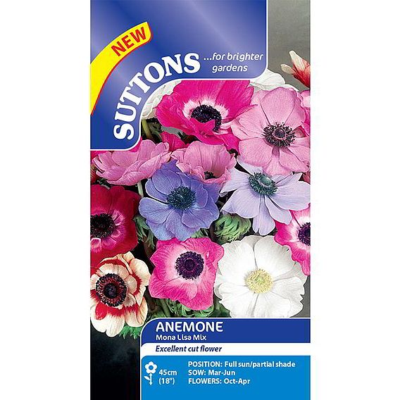 Anemone Seeds - Mona Lisa Mix F1