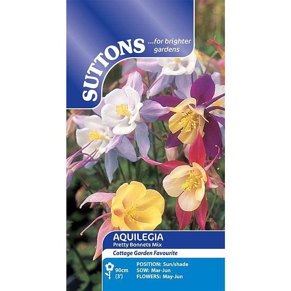 Aquilegia 'Pretty Bonnets Mix' - Seeds