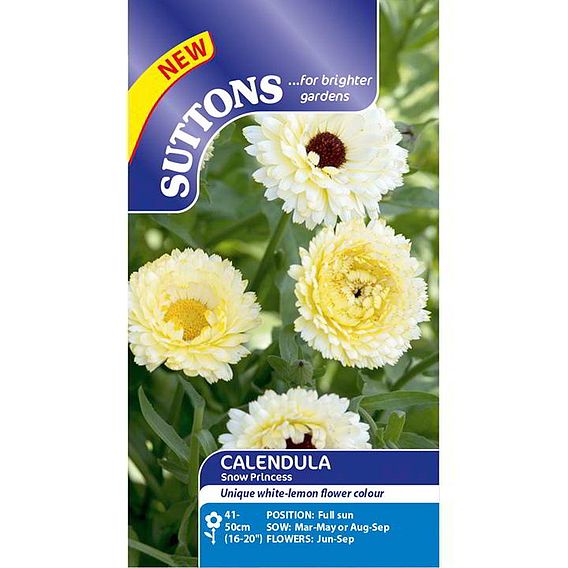 Calendula 'Snow Princess' - Seeds