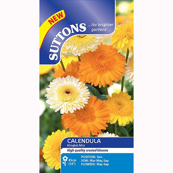 Calendula Seeds - Kinglet Mix