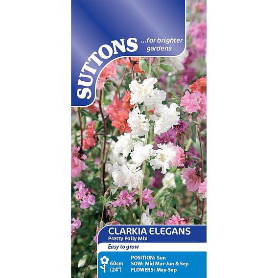 Clarkia elegans 'Pretty Polly Mix' - Seeds