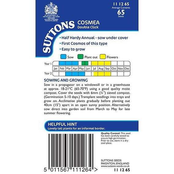 Cosmos 'Double Click' - Seeds