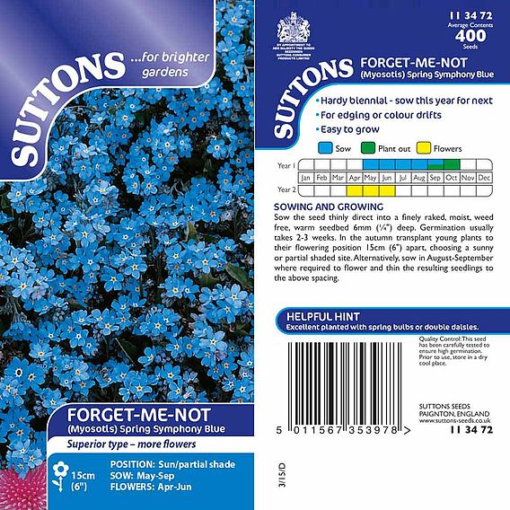 Forget-Me-Not Seeds - Spring Symphony Blue