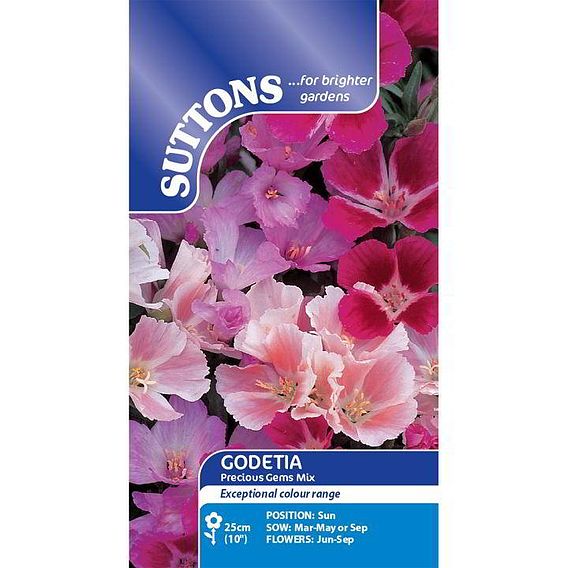 Godetia Seeds - Precious Gems Mix