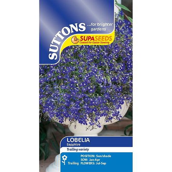 Lobelia 'Sapphire (Blue Basket)' - Seeds