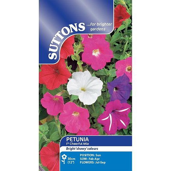 Petunia 'F2 Cheerful Mix' - Seeds