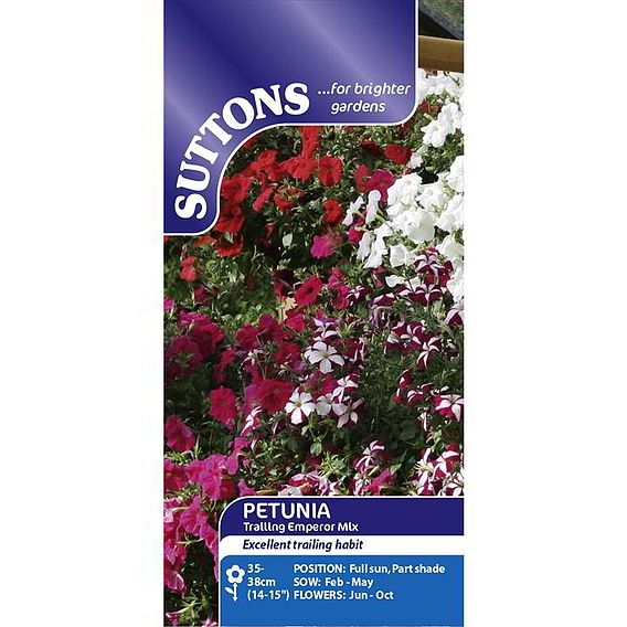 Petunia F1 'Trailing Emperor Mix' - Seeds