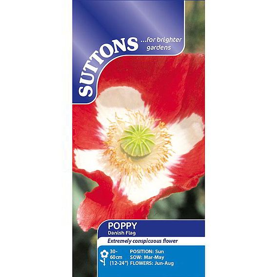 Poppy 'Danish Flag' - Seeds