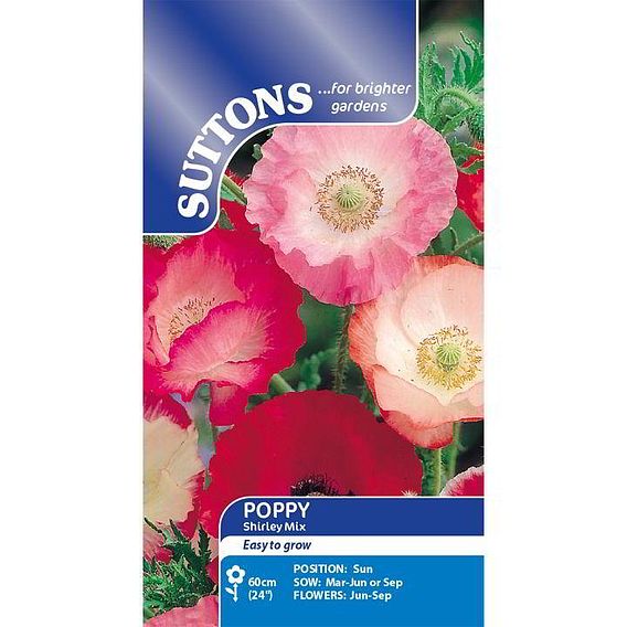 Poppy 'Shirley Mix' - Seeds