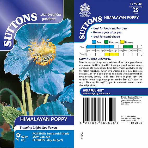 Himalayan Poppy Seeds - Lingholm