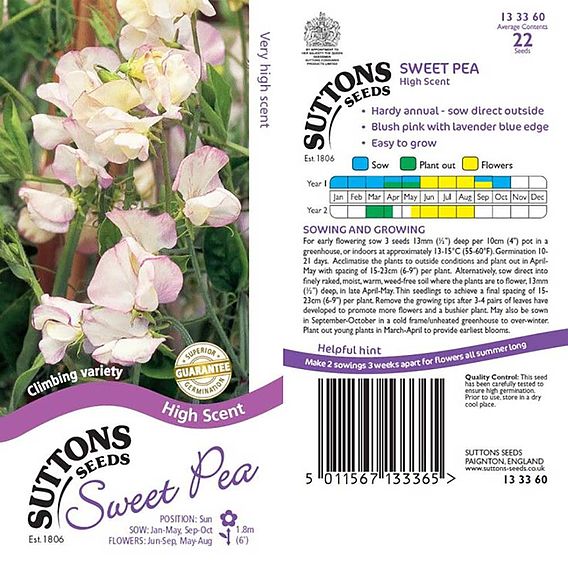 Sweet Pea Seeds - High Scent