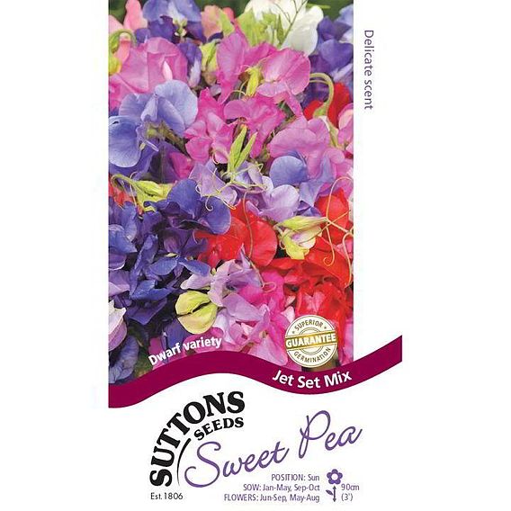 Sweet Pea 'Jet Set Mix' - Seeds