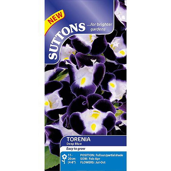 Torenia 'Deep Blue' - Seeds