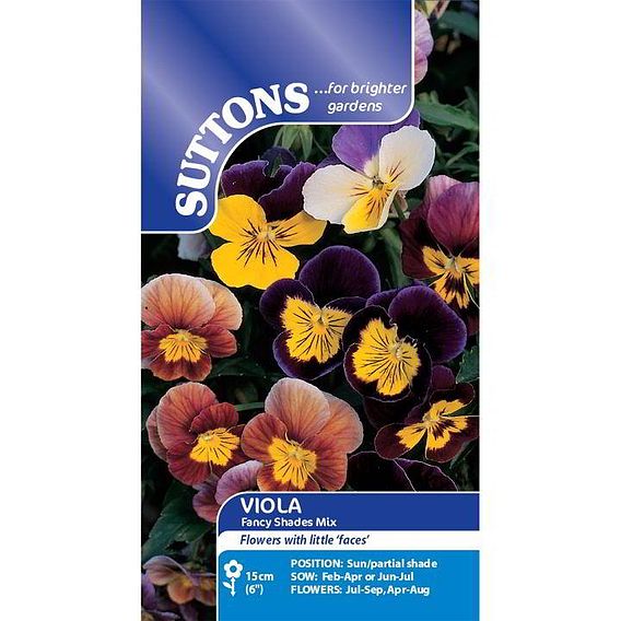 Viola 'Fancy Shades Mix' - Seeds