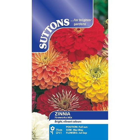 Zinnia 'Fireworks Mix' - Seeds