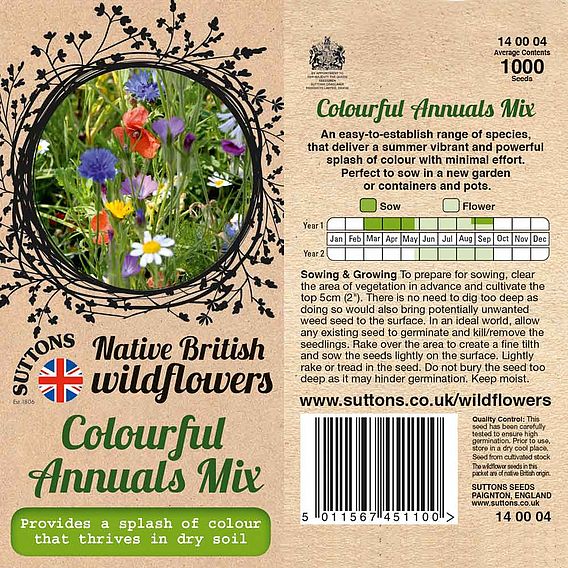 Colourful Annuals Mix - Seeds