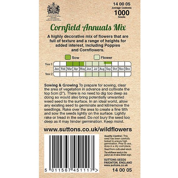 Cornfield Annuals Mix - Seeds