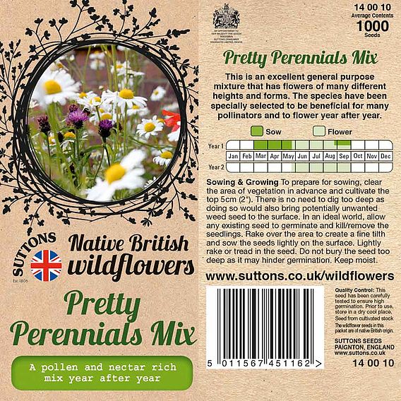 Pretty Perennials Mix - Seeds