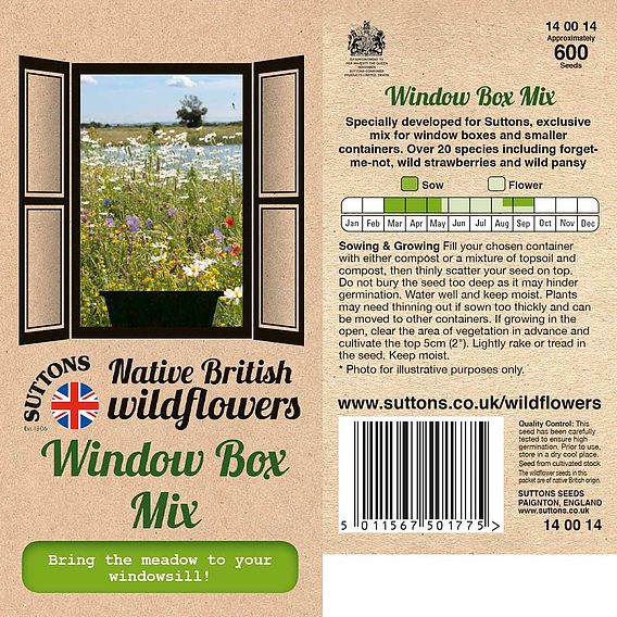 Wildflower Mix Seeds - Window Box