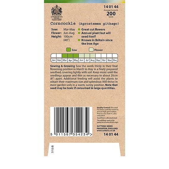 Corncockle - Wildlife Garden Seeds