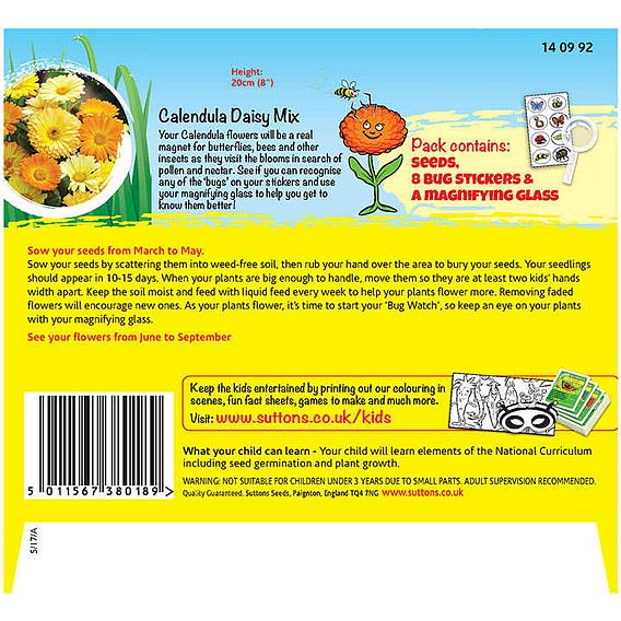 Calendula 'Bug Magnet (Daisy Mix)' - Seeds