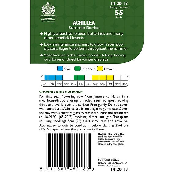 Achillea 'Summer Berries' - Pollinator Seeds