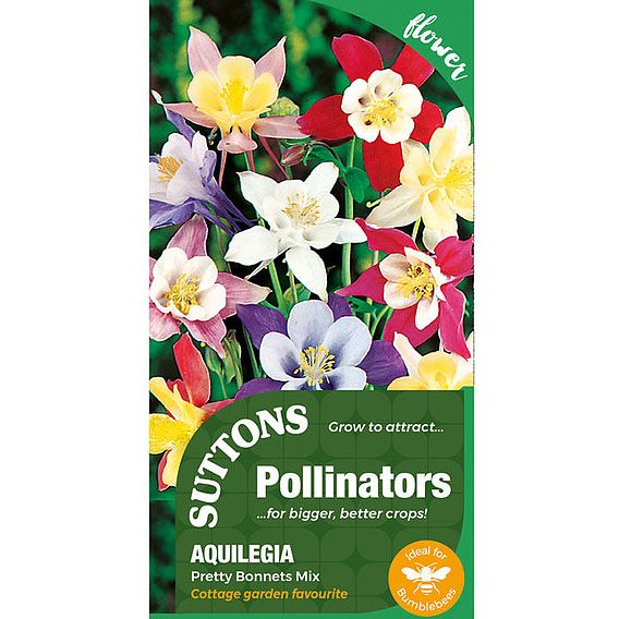 Aquilegia 'Pretty Bonnets Mix' - Pollinator Seeds