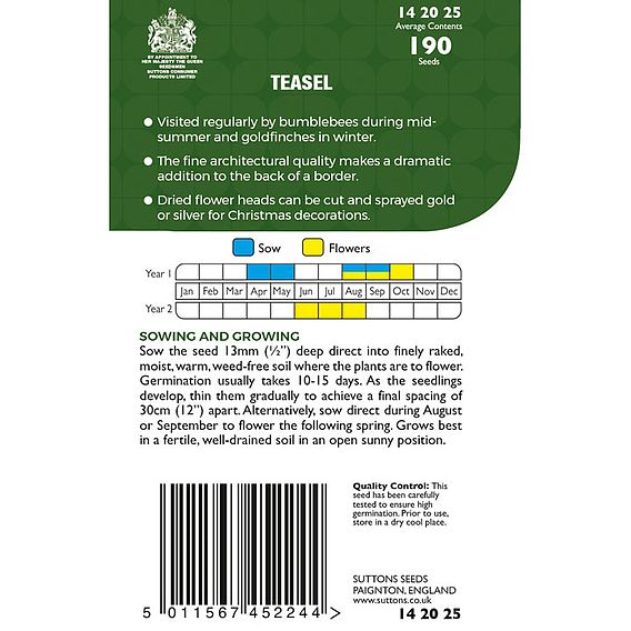Teasel - Seeds for Pollinators