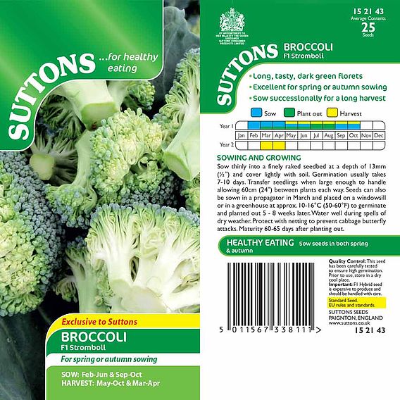 Broccoli Seeds - F1 Stromboli