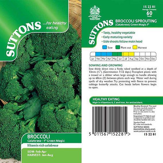 Broccoli F1 'Green Magic' - Seeds