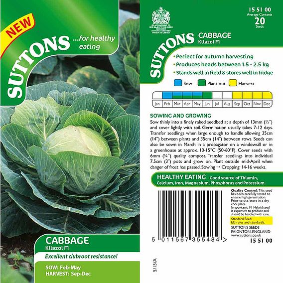 Cabbage F1 'Kilazol' - Seeds