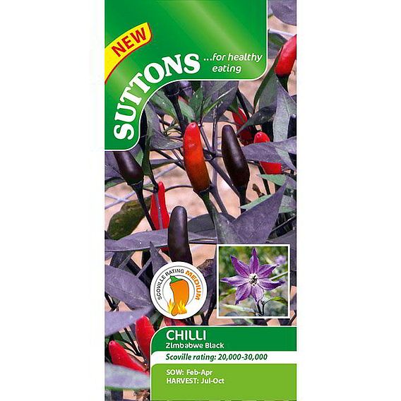 Chilli Pepper 'Zimbabwe Black' - Seeds