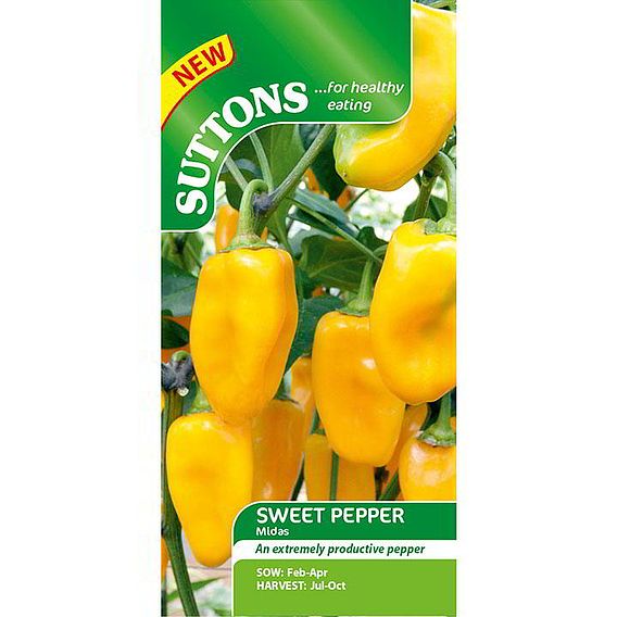 Sweet Pepper 'Midas' - Seeds