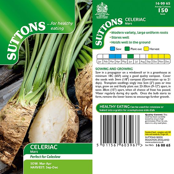 Celeriac 'Mars' - Seeds