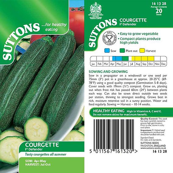 Courgette F1 'Defender' - Seeds