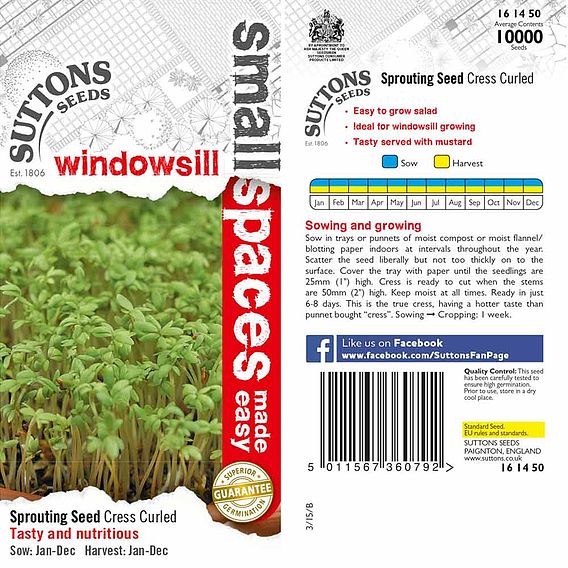Cress Seeds - Curled