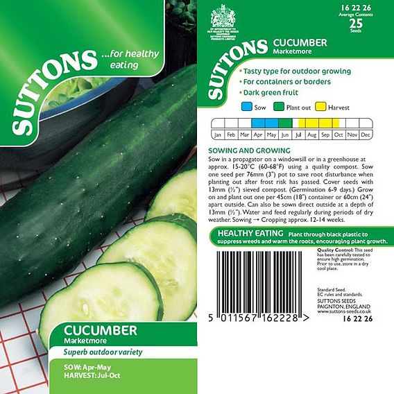 Cucumber Seeds - Marketmore