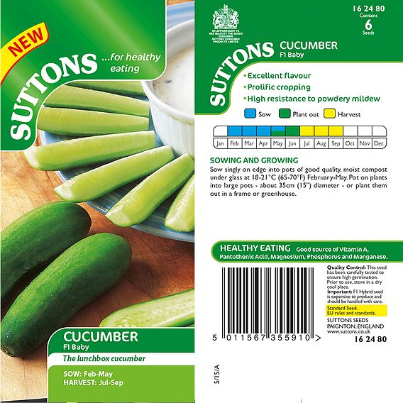 Cucumber F1 'Baby' - Seeds